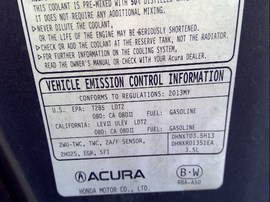 2013 ACURA RDX, GRAY, 3.5L, AT, FWD,   A25108